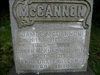 McCannon, James, Sarah (McKune) and Hannah (Drake)